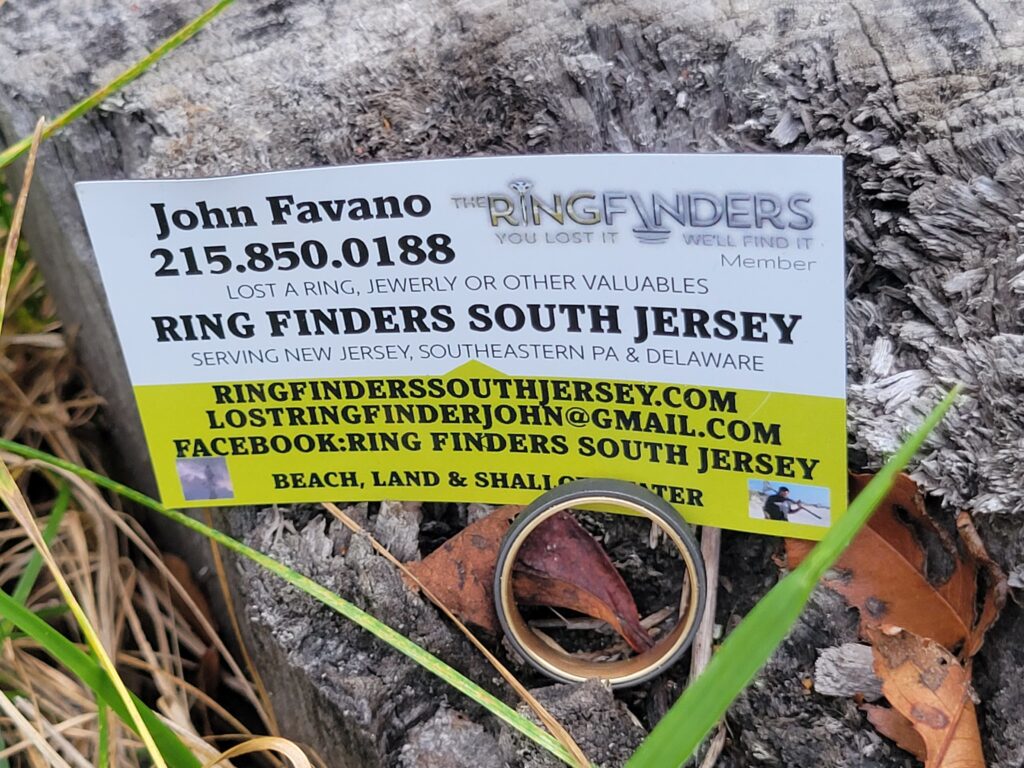 The Ring Finders New Jersey finds ring in Ocean City New Jersey