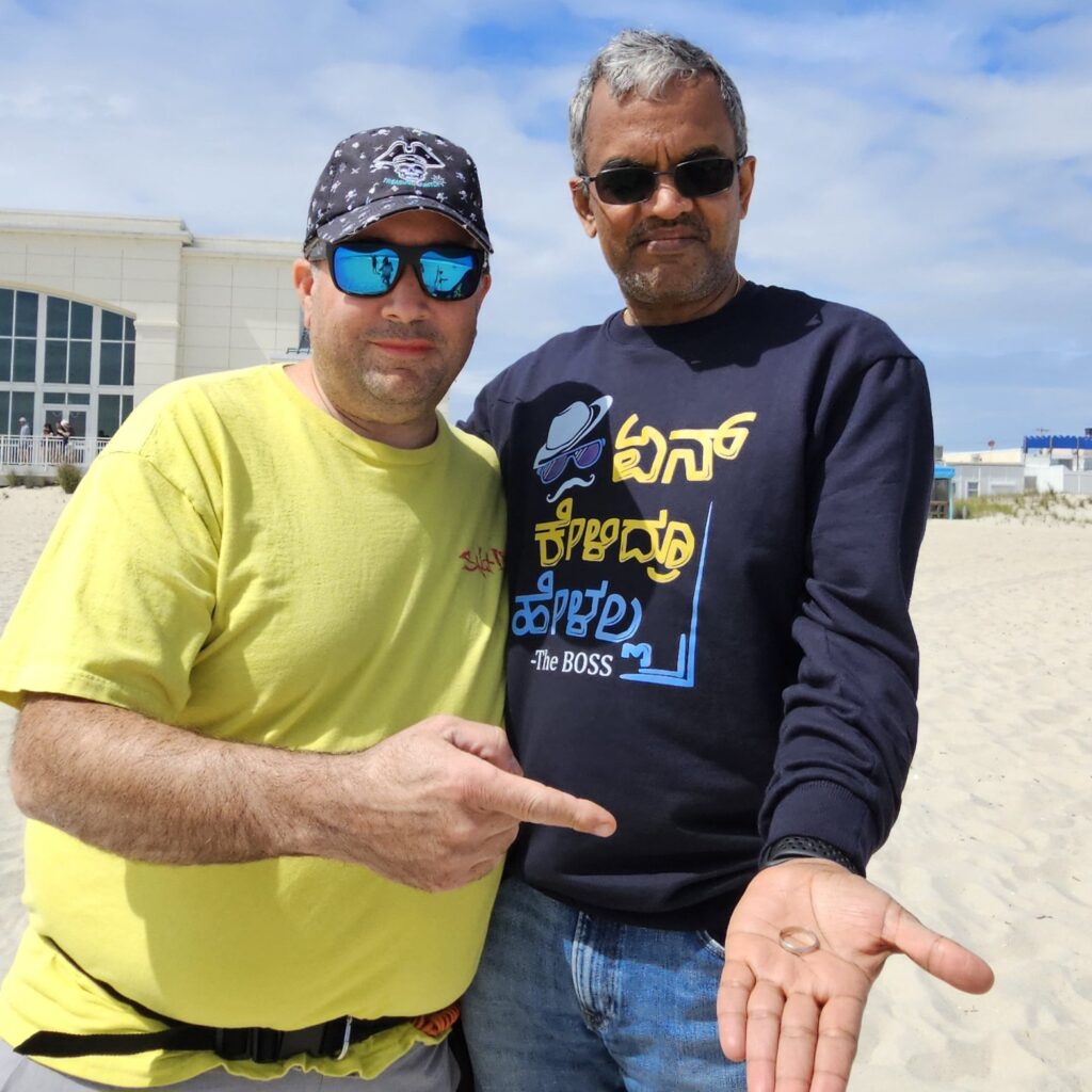 Lost ring in the sand in Cape May NJ