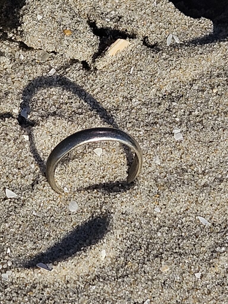 how to find a lost ring in the sand