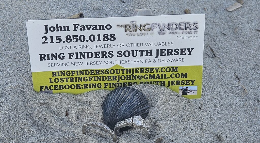 Find a lost ring on LBI, How to find a ring In Ocean City, Call The Ring Finder